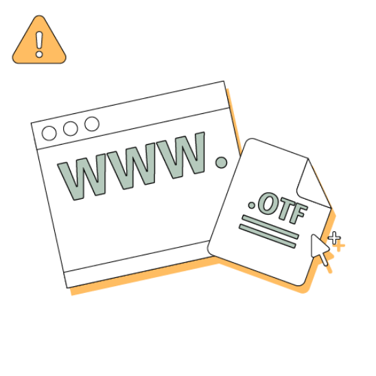 禁止將字型檔放到網頁/伺服器